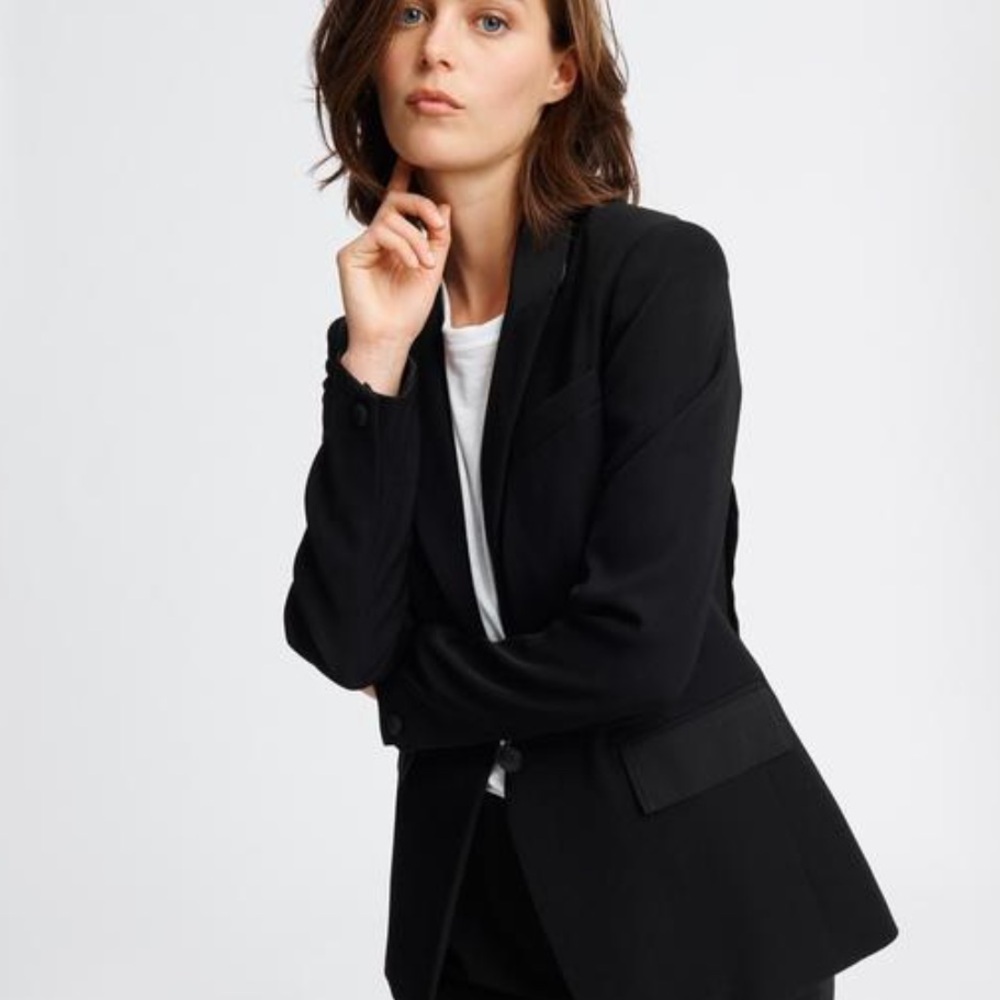 Rag & Bone Satin Trim Blazer